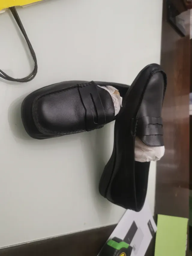 Mocasines de piel negros