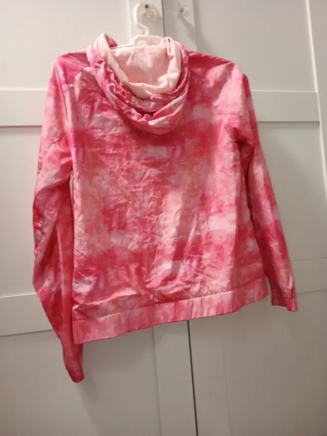 Chaqueta deportiva rosa tie-dye
