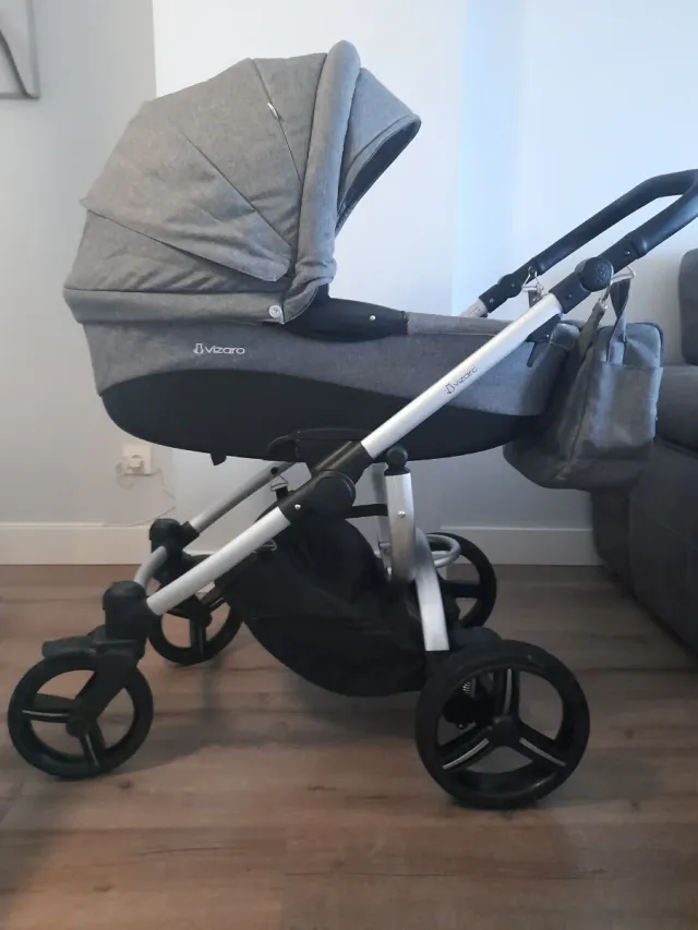 Trio Carrito Bebé Vizaro Perls Gris