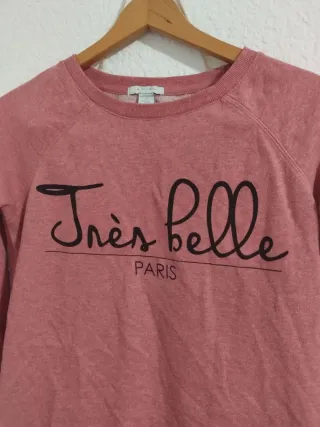 Sudadera rosa Amisu Très belle Paris