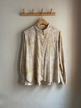 Camisa Mango Estampado Serpiente