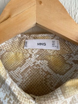 Camisa Mango Estampado Serpiente