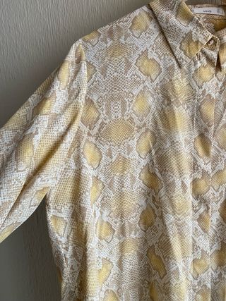 Camisa Mango Estampado Serpiente