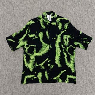 Camicia COLLUSION fantasia verde/nero taglia S