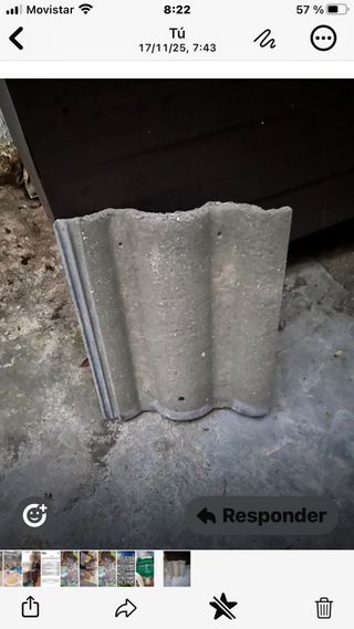 Teja plana de cemento (50)