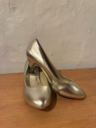 Zapatos Colores Talla 36 Dorados
