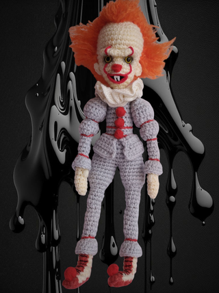 Pennywise Amigurumi Fatto a Mano - Pezzo Unico