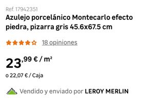 Baldosas Porcelánico Montecarlo Piedra