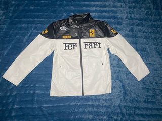 Chaqueta Ferrari Negra y Blanca