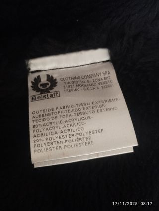 Chaleco interior Belstaff. Excelente estado. S.