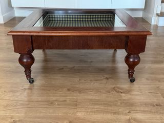 Mesa de centro madera y cristal