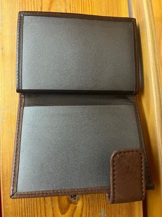 Cartera de piel de pizano marrón Ubrique