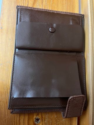 Cartera de piel de pizano marrón Ubrique