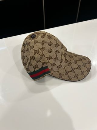 Gorra Gucci Beige/Marrón GG original