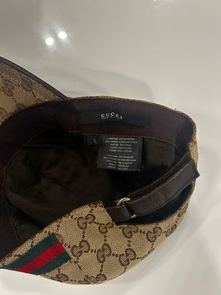 Gorra Gucci Beige/Marrón GG original