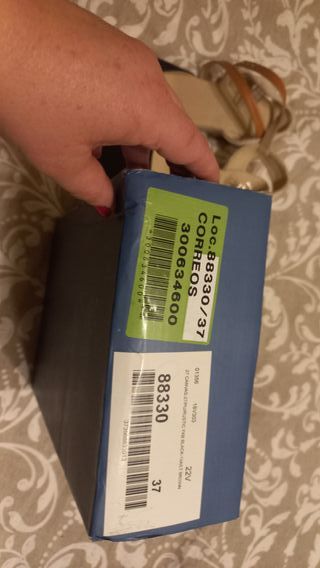 Sandalias esparto negras punta T37