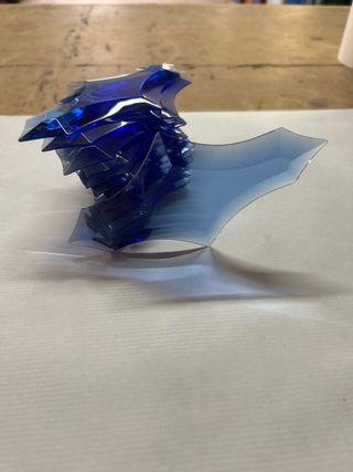 Vidrio biselado azul para vidrieras