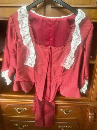 Corpiño de fallera rojo