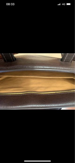 Cartella vera pelle vintage anni 70