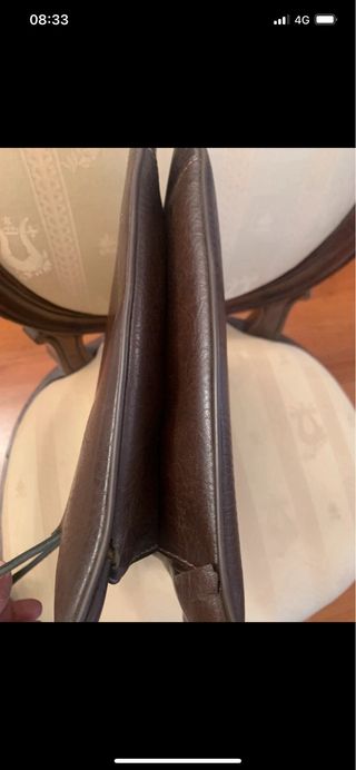 Cartella vera pelle vintage anni 70