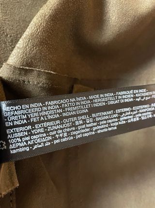 Chaqueta de ante verde oliva