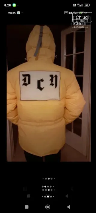 Piumino vintage anni 90 vera piuma d'oca