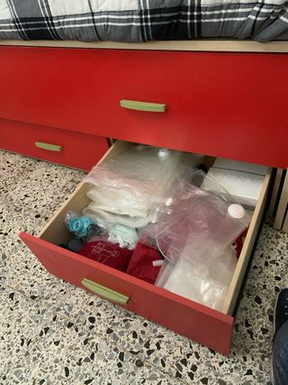 Cama nido con cajones 200x100 y 190x90