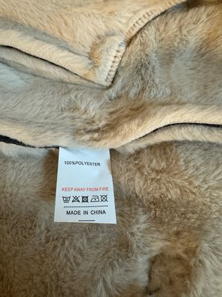 Chaqueta aviador beige y gris