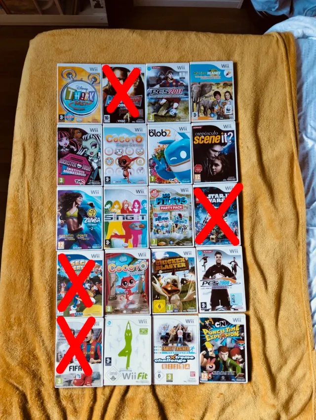 3X15€ Jogos Wii originais 3X15 Euros