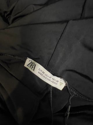 Zara Vestito Nero Cappuccio Cut-out