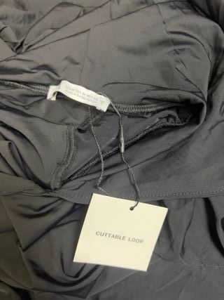 Zara Vestito Nero Cappuccio Cut-out