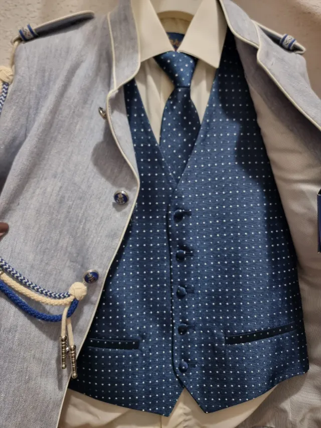 Traje de comunión niño Eslora azul