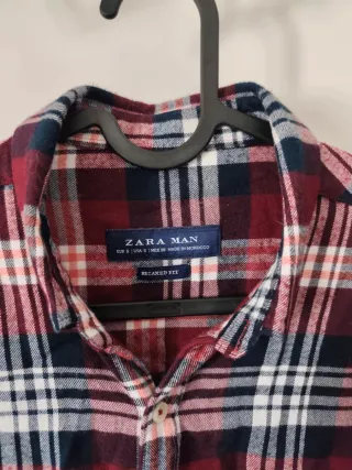 Camisa Zara Hombre Talla M Cuadros