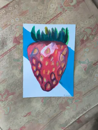 Cuadro Fresa Óleo Cocina