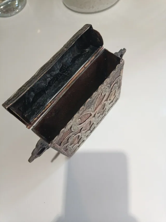 Porta Corán Antiguo Bronce y Latón