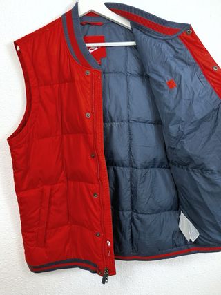 Chaleco Nike Puffer Retro Y2K Oversize Rojo