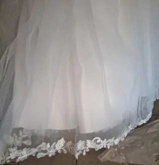 Abito prima comunione bianco con fiori