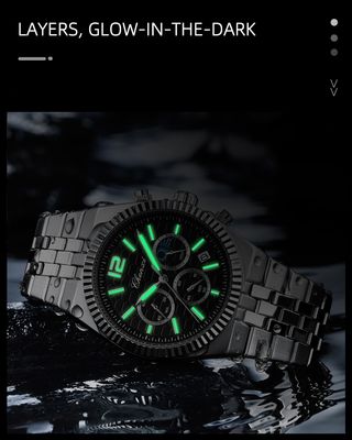 Reloj Chenxi Hombre Negro/Plata