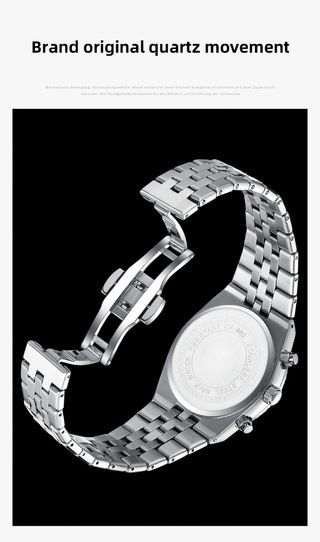 Reloj Chenxi Hombre Negro/Plata