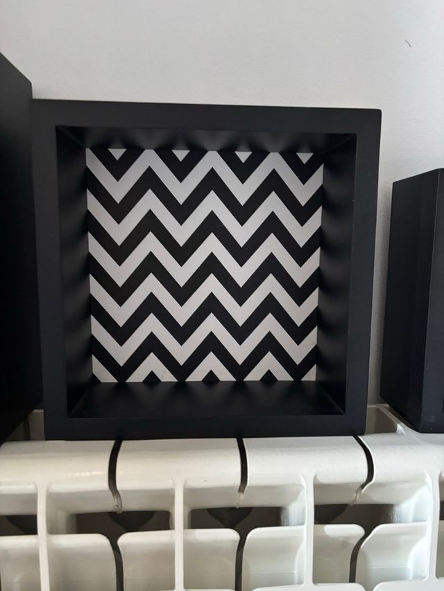 Set 3 Estanterías Decorativas Negras