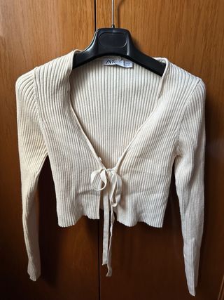 Chaqueta Zara Beige Talla XS