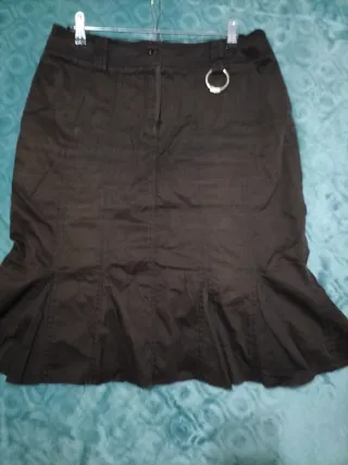 Falda marrón chocolate talla 46