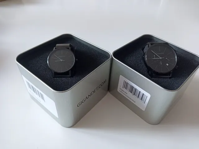 Lote 2 relojes Gigandet. Hombre, mujer