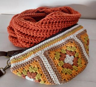 Riñonera crochet granny nueva