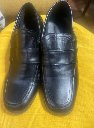 Zapatos de piel sintética negros Tacón de 5cm