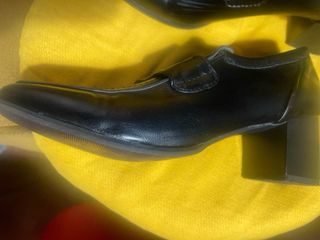 Zapatos de piel sintética negros Tacón de 5cm