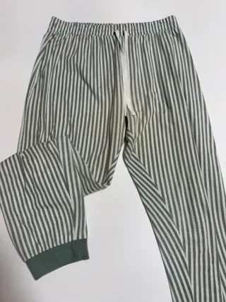 Pijama Lefties Rayas Verde Talla M