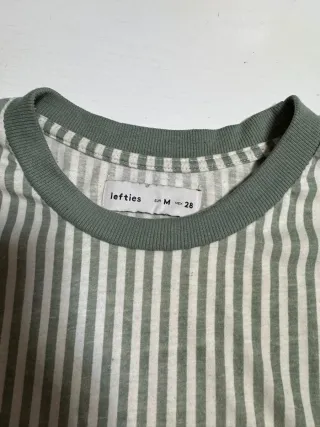 Pijama Lefties Rayas Verde Talla M