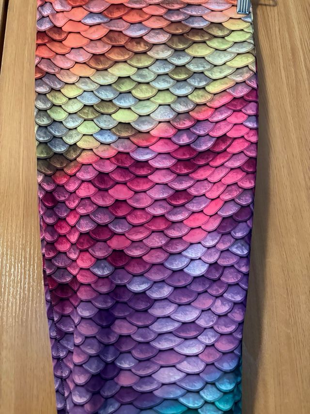 Cola de sirena arcoíris para niña Talla única