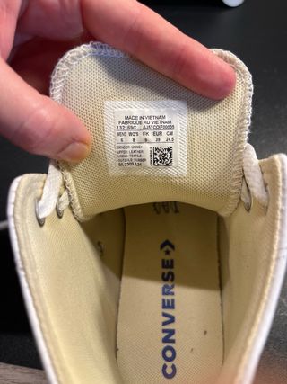 Converse All Star Piel Blancas